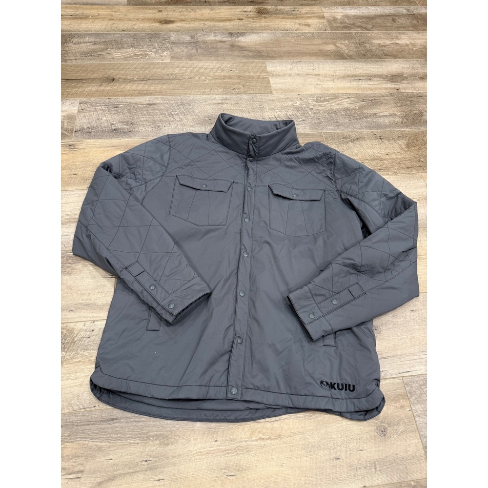 KUIU Base Camp Insulated Jacket Grey Toray 3deFX+ DWR Mens XXL 1770